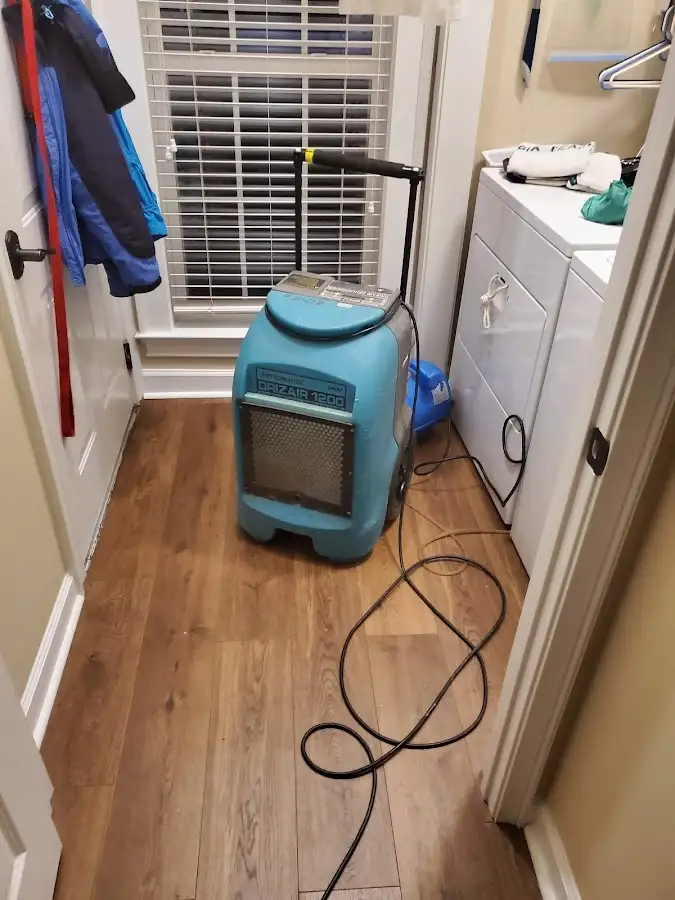 Commercial dehumidifier deployed for Flood Damage Cleanup in Bruce